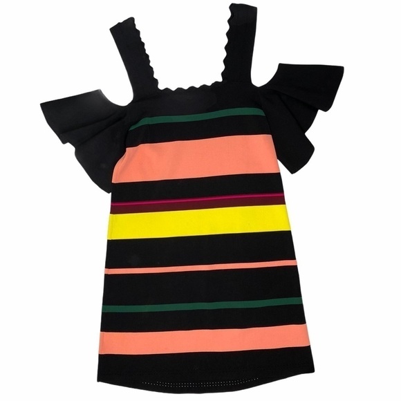 APIECE APART Lira Striped Knit Off Shoulder Dress Small - Picture 2 of 5